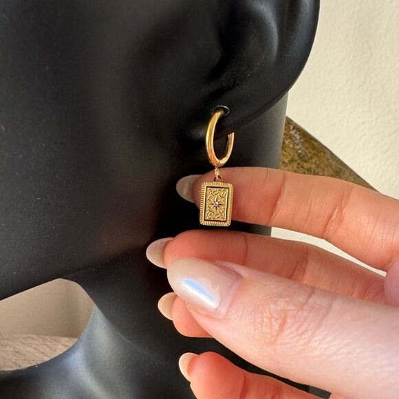 Vintage style earrings M313 - Picture 5 of 5